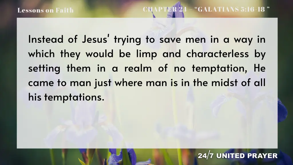 chapter 24 galatians 5 16 18 15