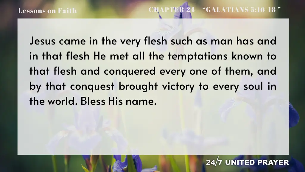 chapter 24 galatians 5 16 18 16