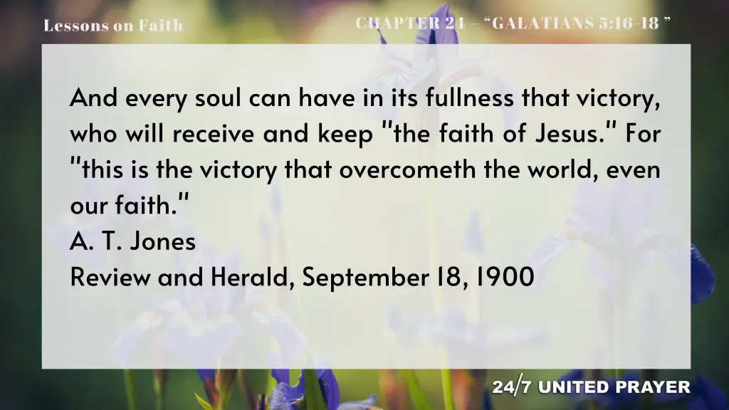 chapter 24 galatians 5 16 18 17