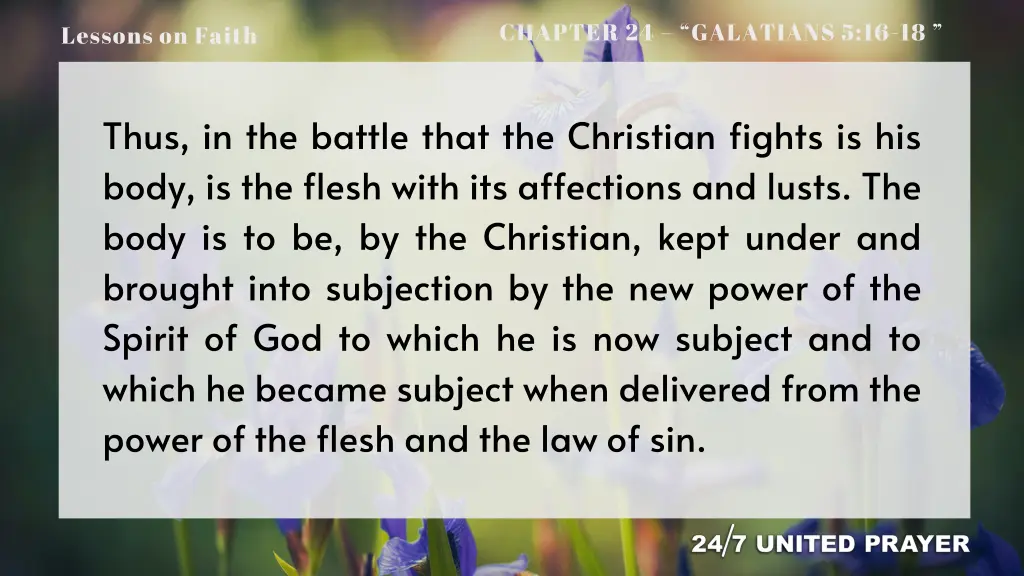 chapter 24 galatians 5 16 18 5