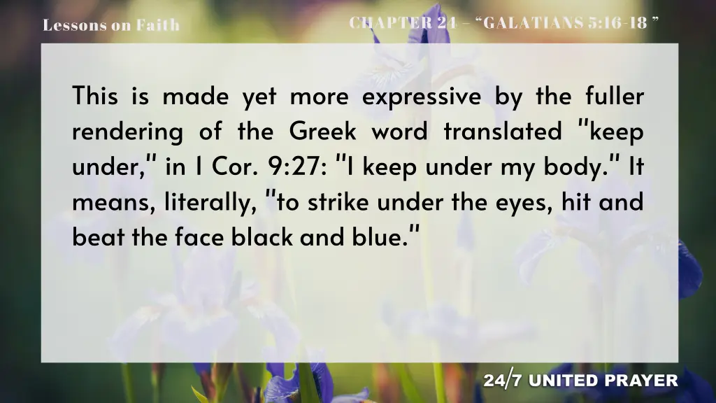 chapter 24 galatians 5 16 18 6