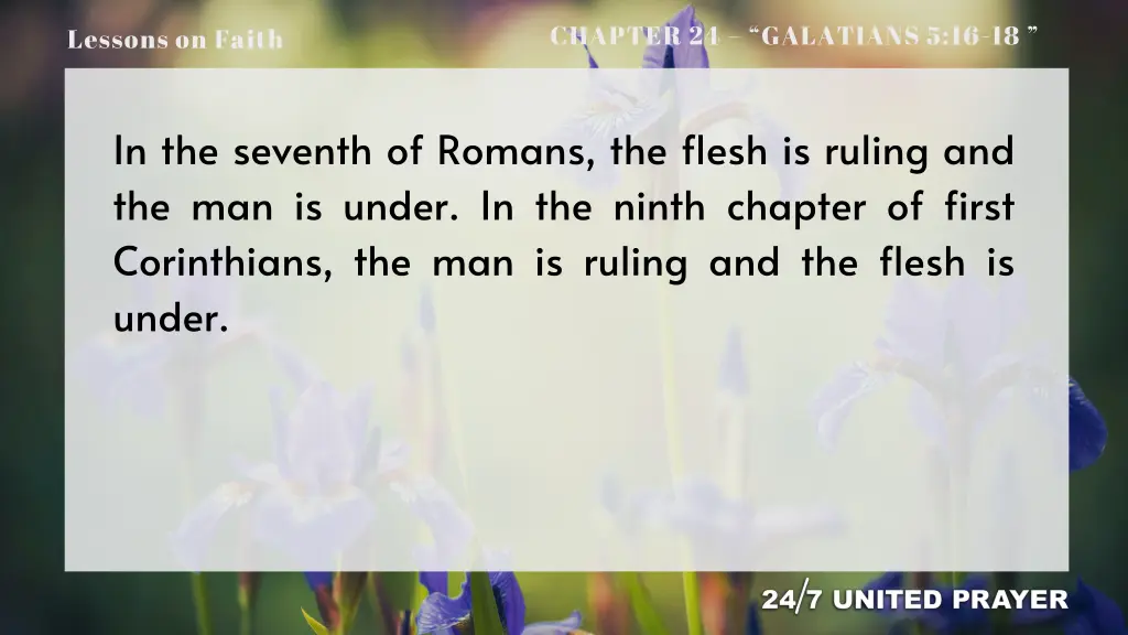 chapter 24 galatians 5 16 18 9
