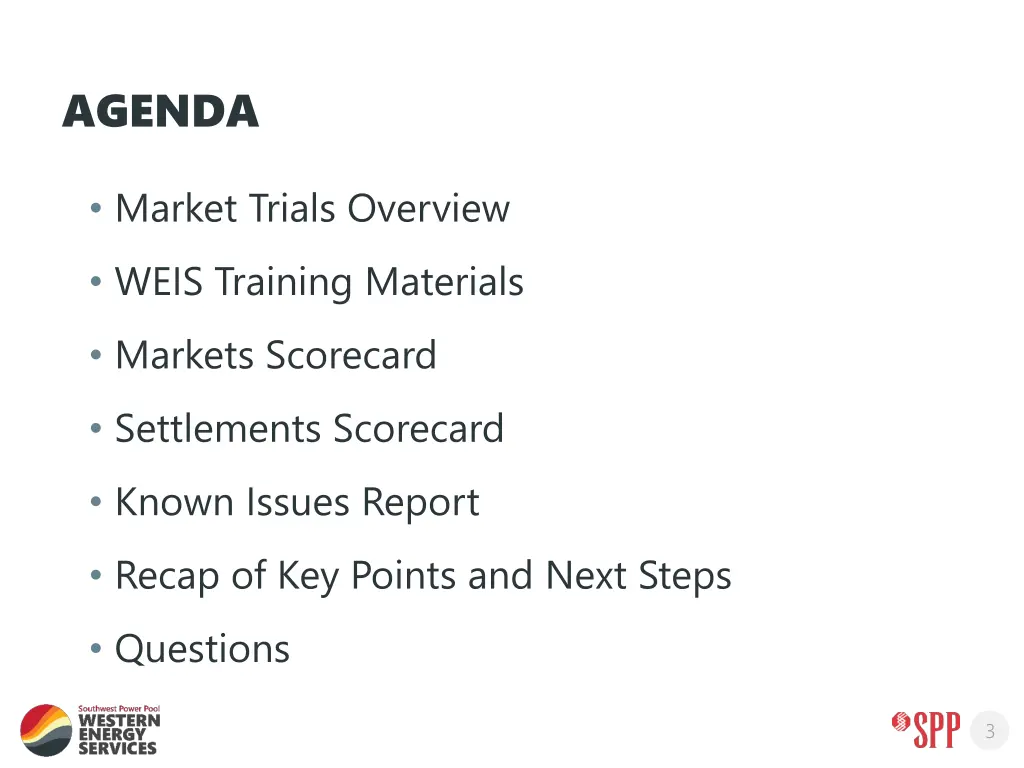 agenda