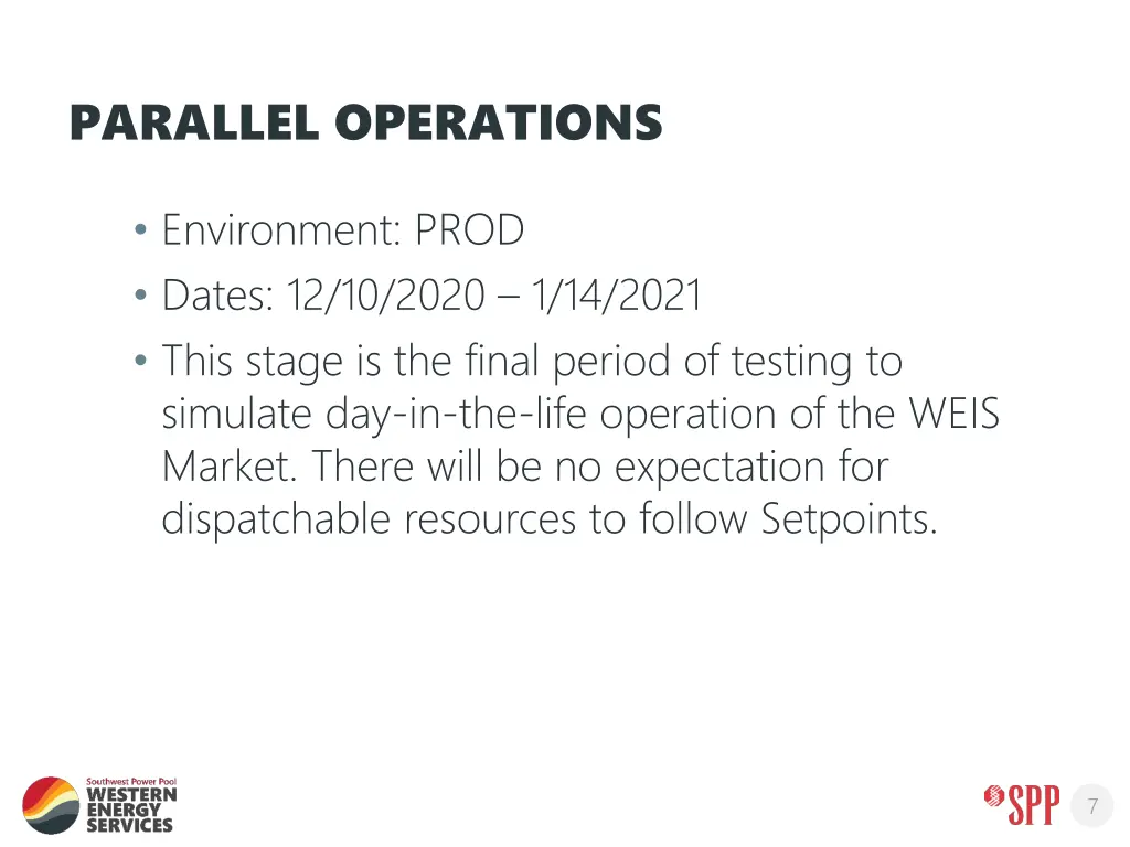 parallel operations