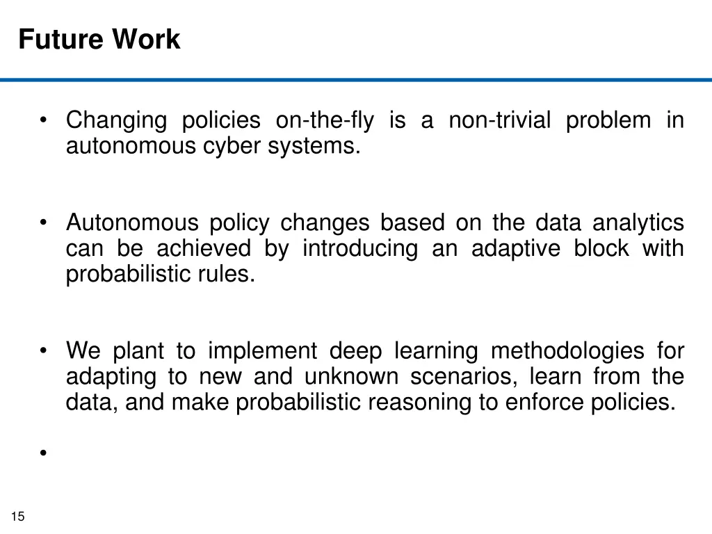 future work