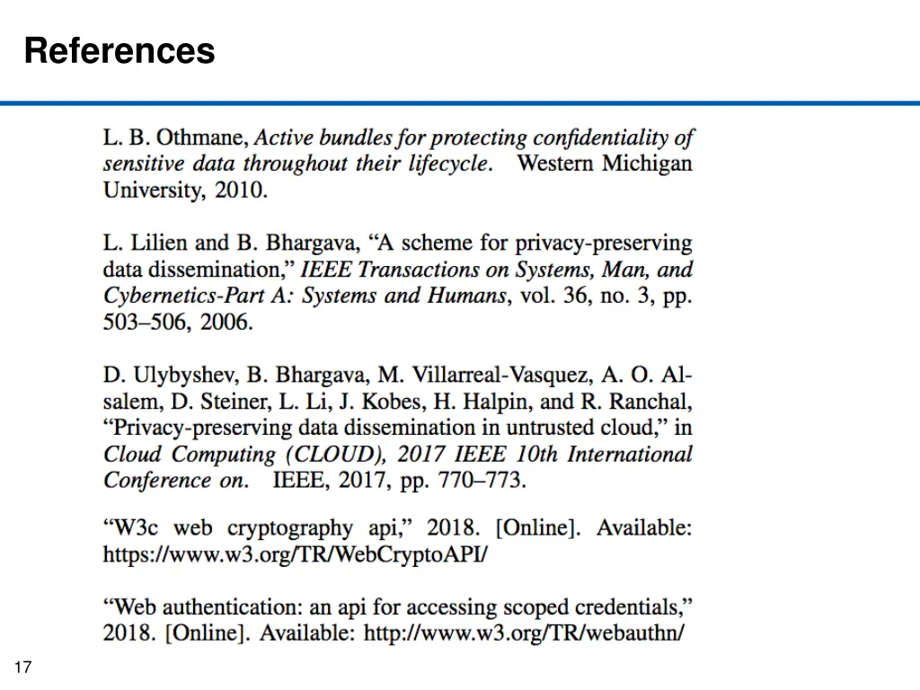 references