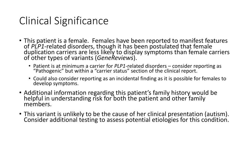 clinical significance