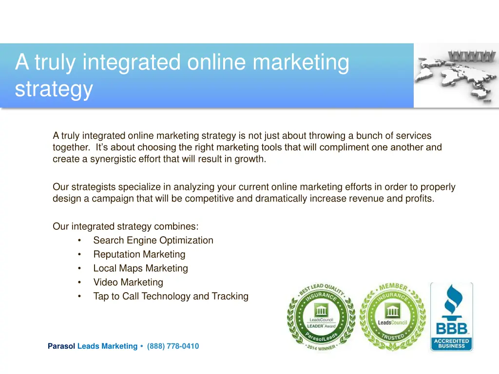 a truly integrated online marketing strategy