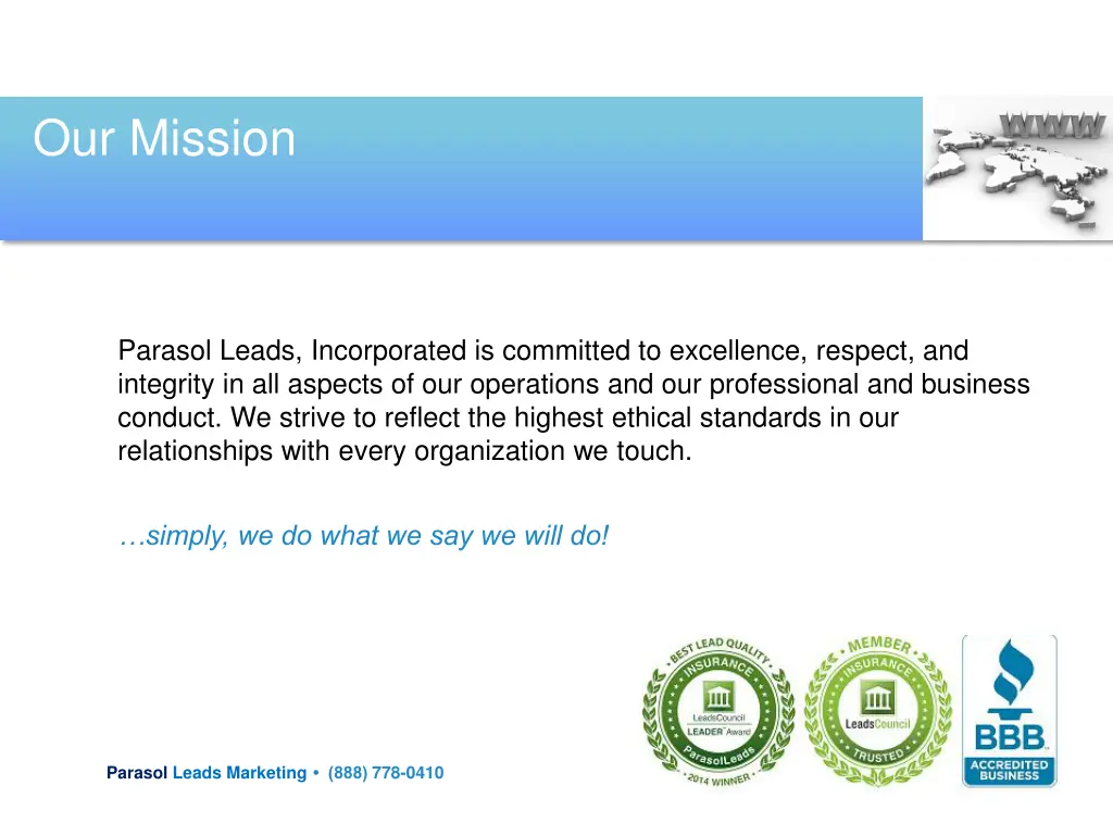 our mission