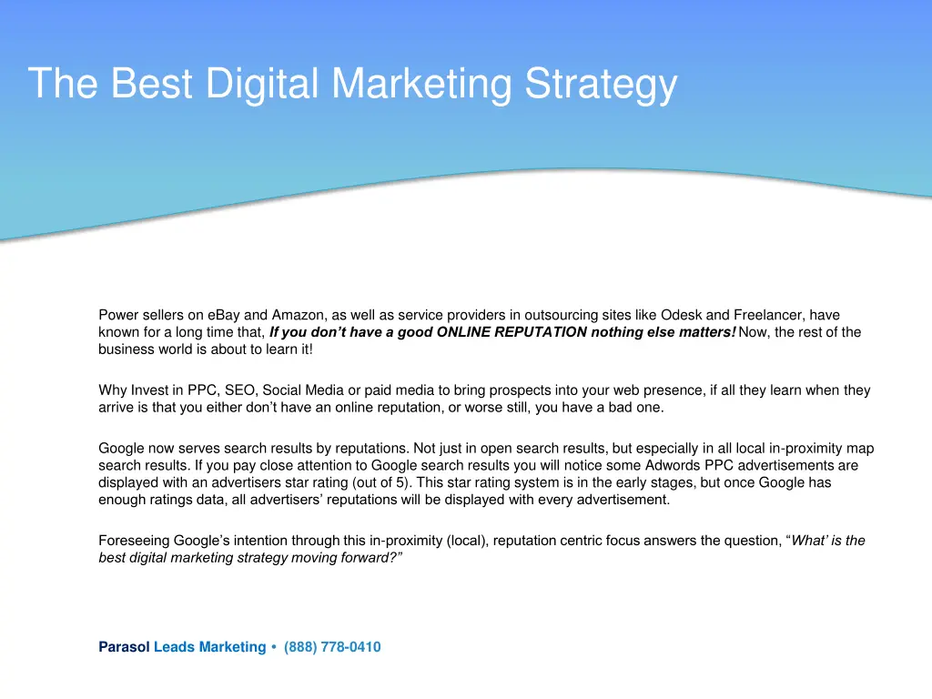the best digital marketing strategy