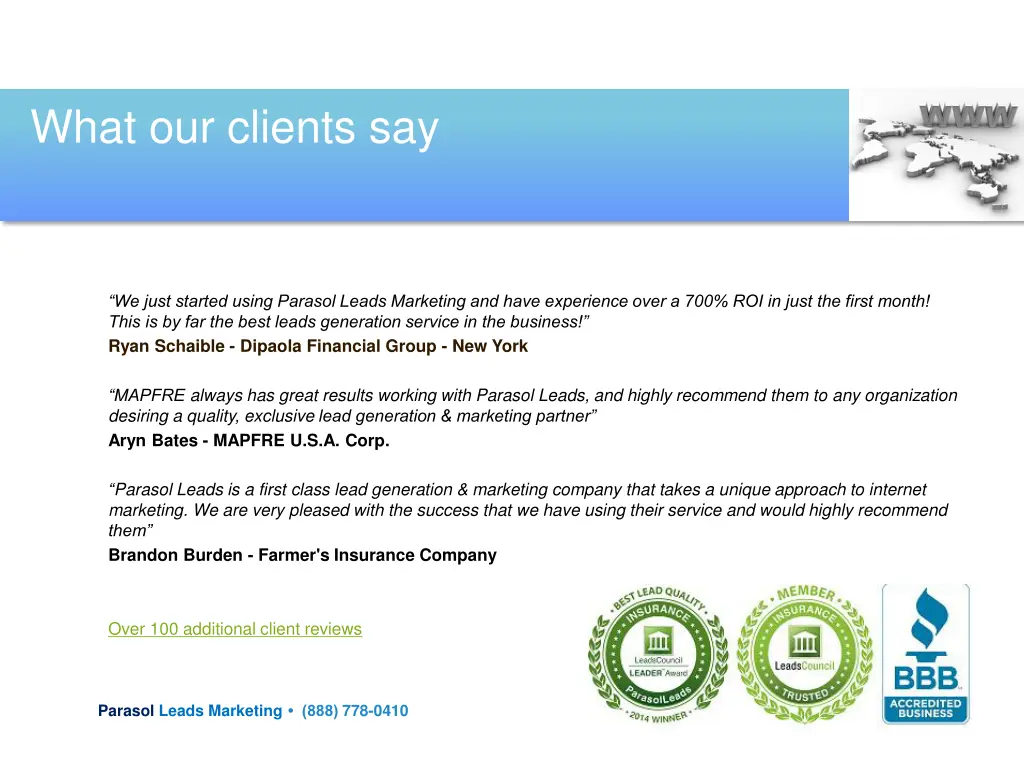 what our clients say