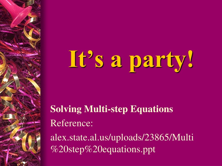 it s a party