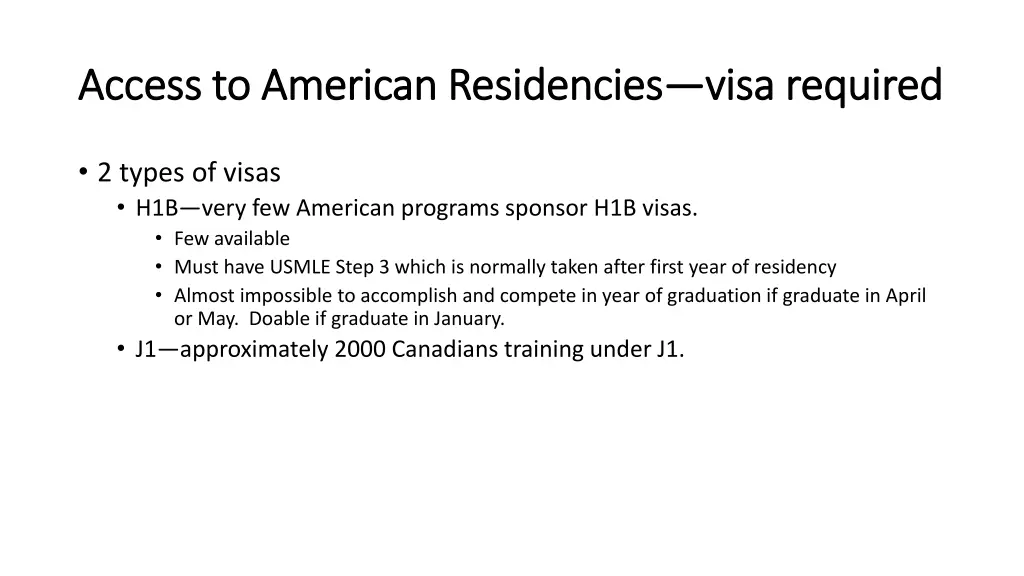 access to american residencies access to american