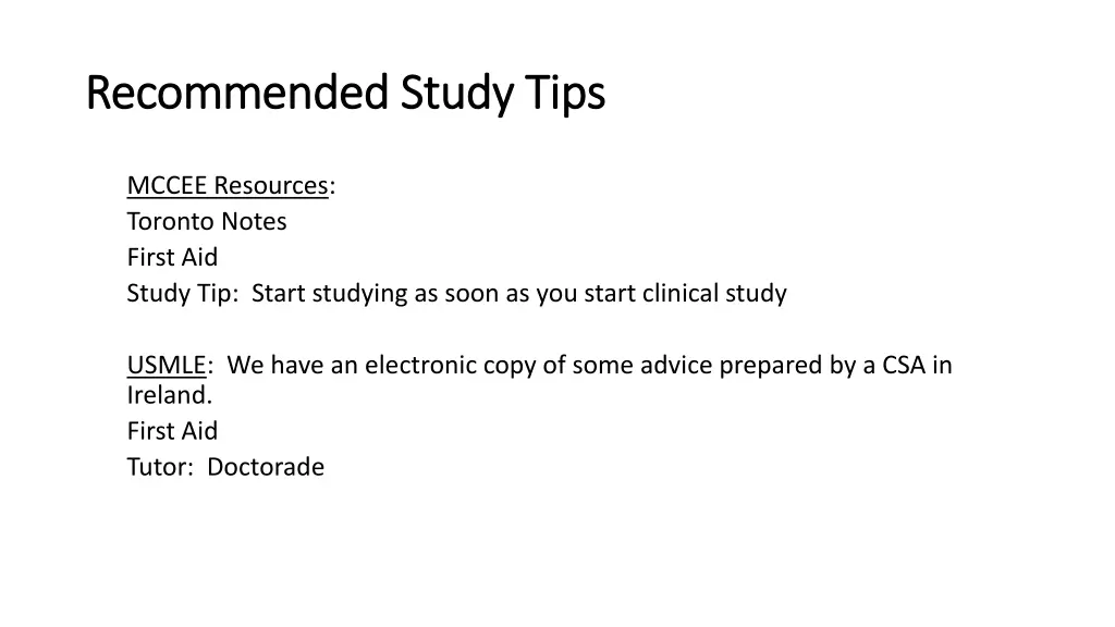 recommended study tips recommended study tips
