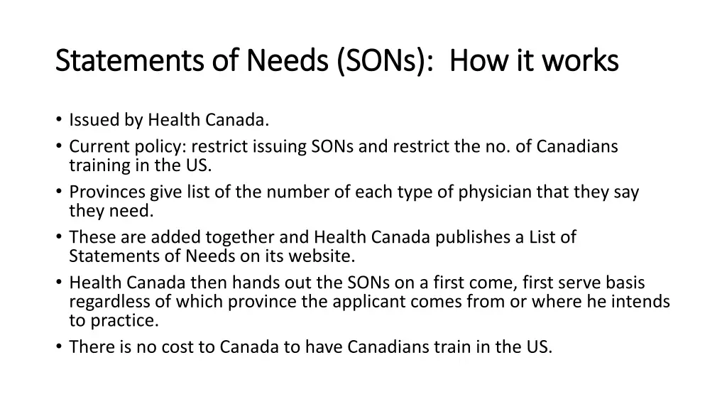statements of needs sons how it works statements