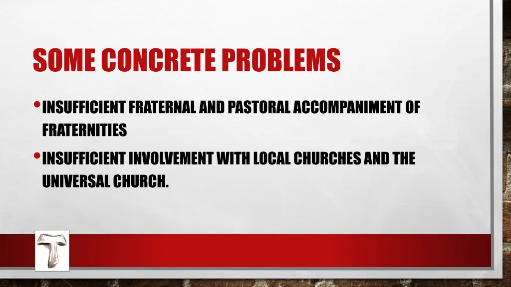 some concrete problems insufficient fraternal