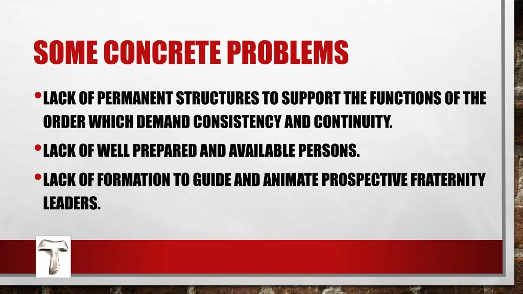 some concrete problems lack of permanent