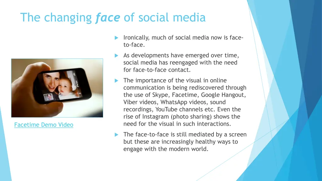 the changing face of social media