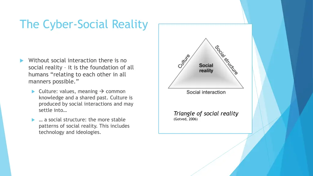 the cyber social reality