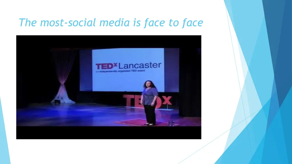 the most social media is face to face