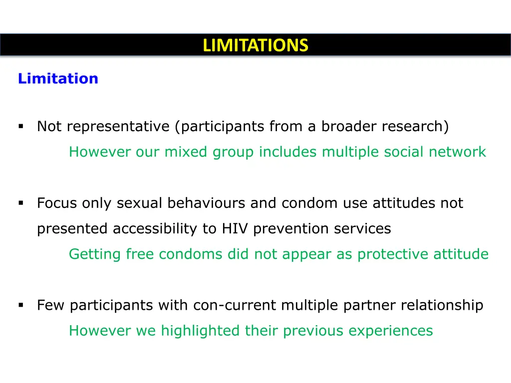 limitations