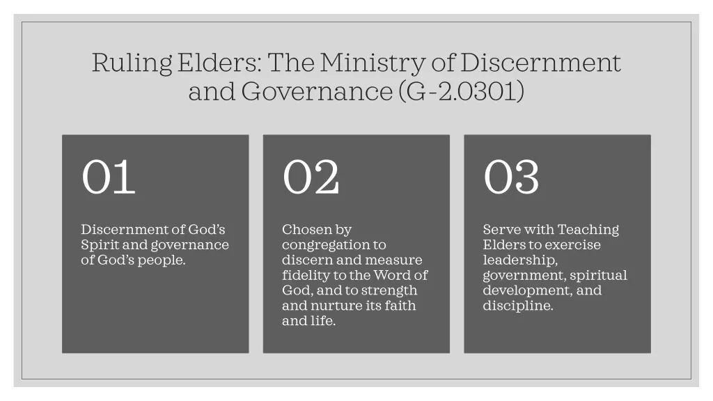 ruling elders the ministry of discernment