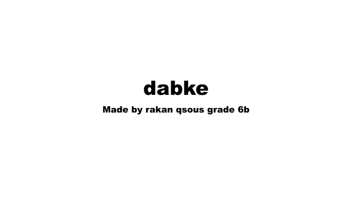 dabke