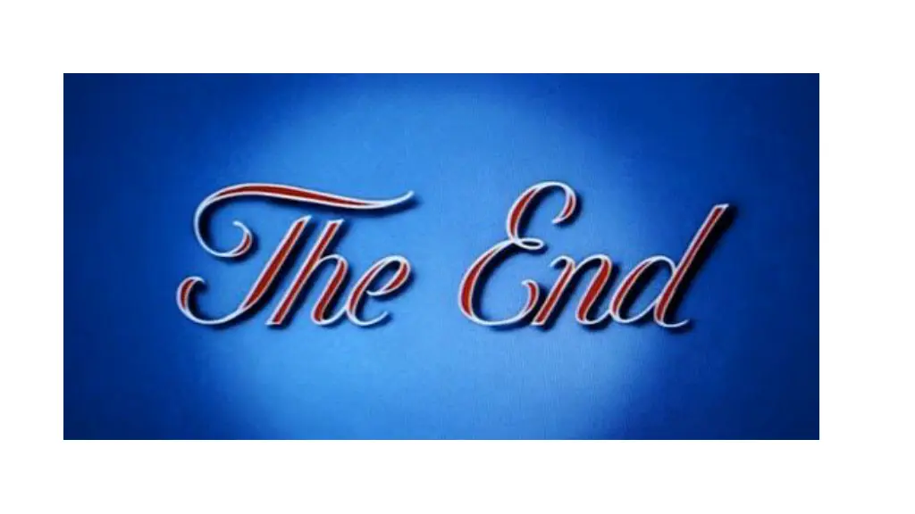 the end