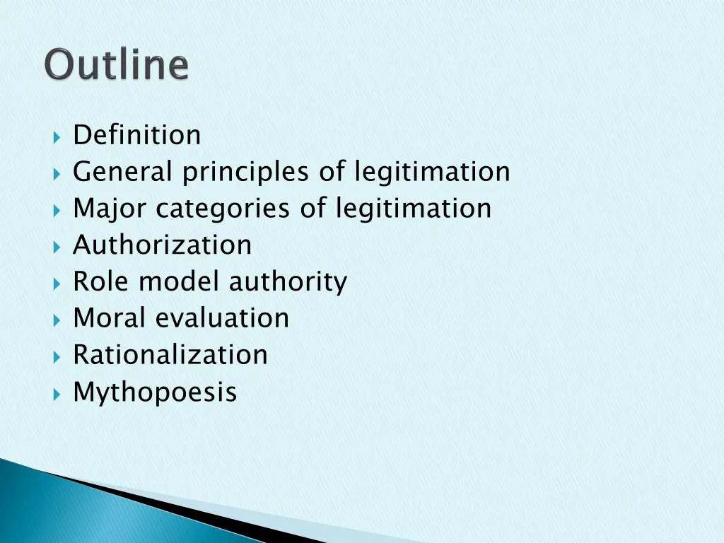 definition general principles of legitimation