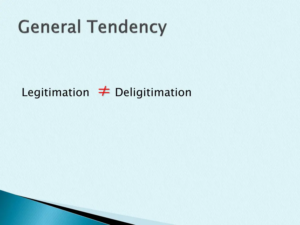 legitimation deligitimation