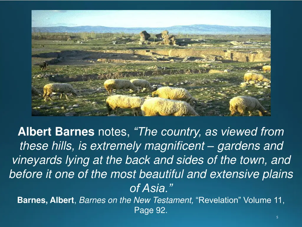 albert barnes notes the country as viewed from