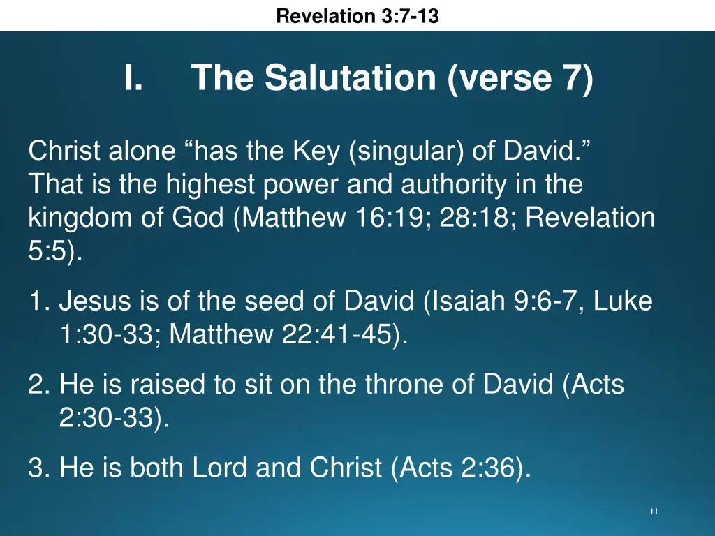 revelation 3 7 13 5