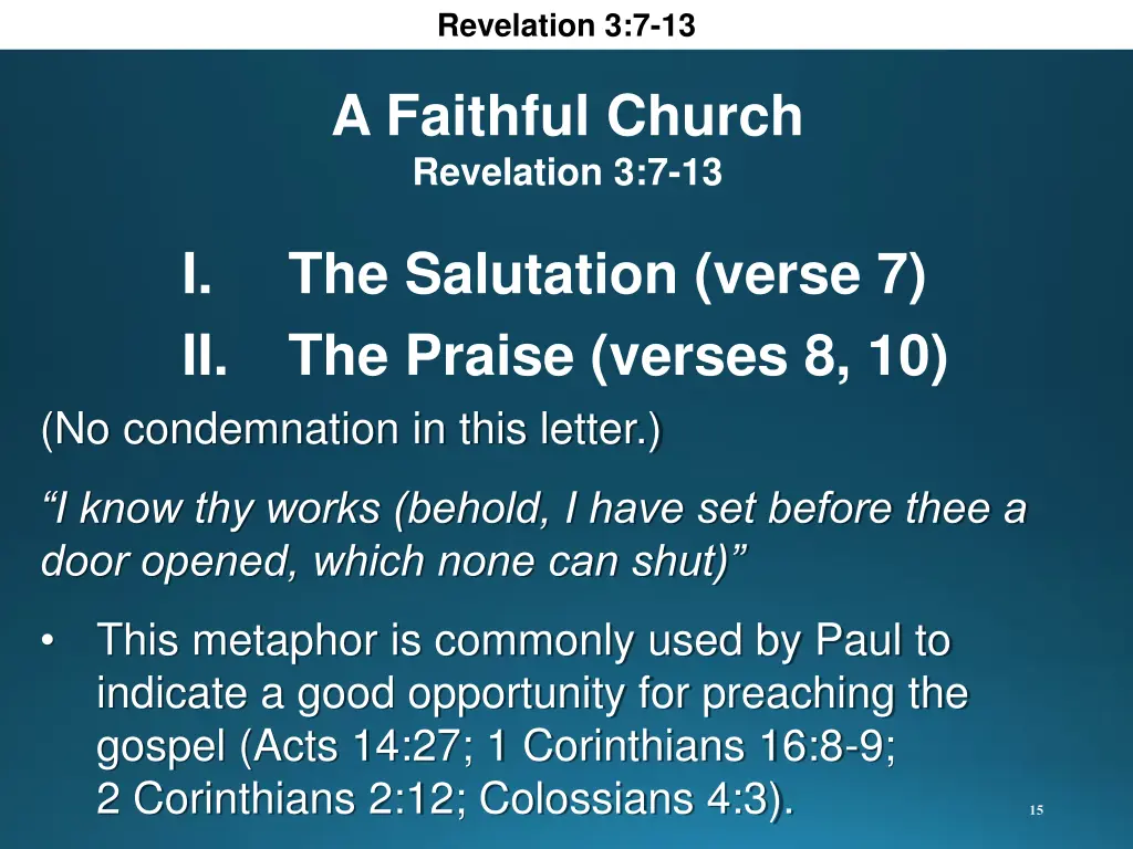 revelation 3 7 13 9
