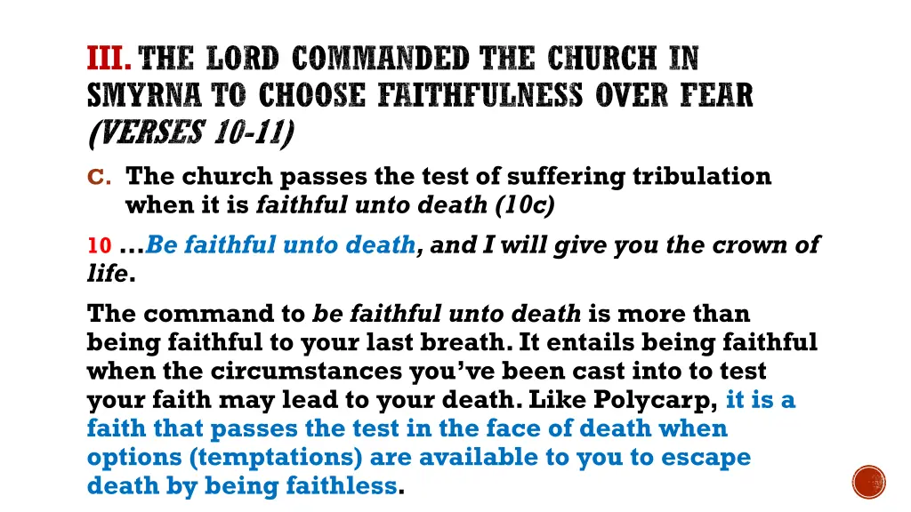 iii the lord commanded the church in smyrna 4