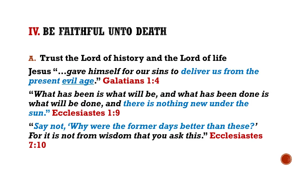 iv be faithful unto death