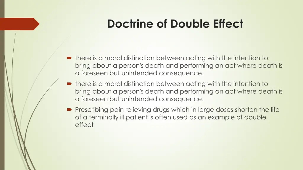 doctrine of double effect