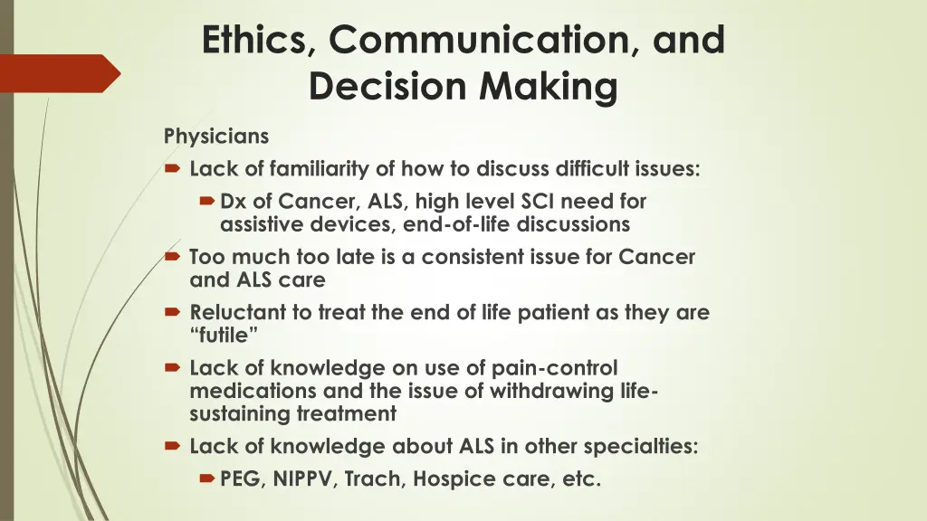 ethics communication and decision making