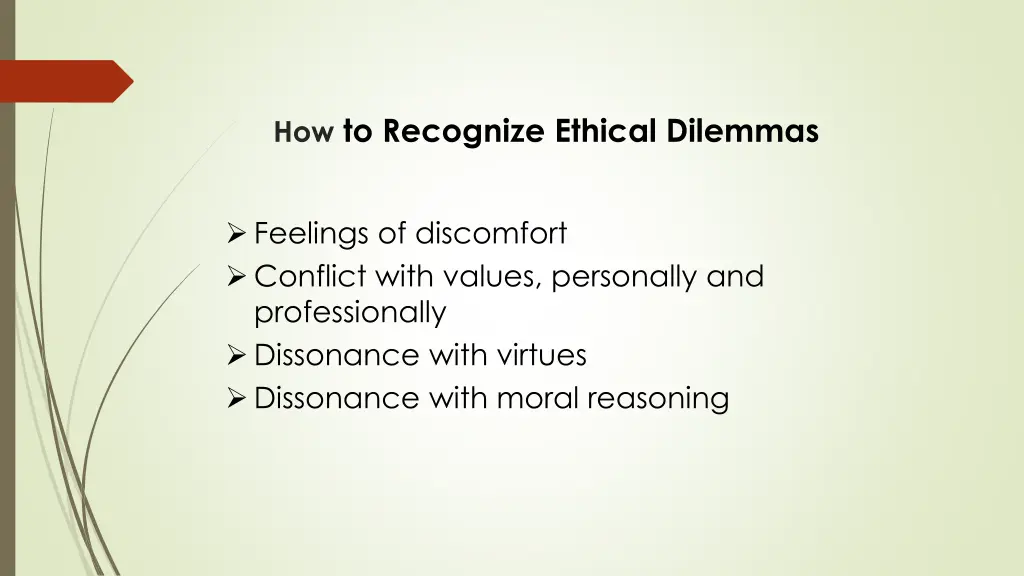 how to recognize ethical dilemmas
