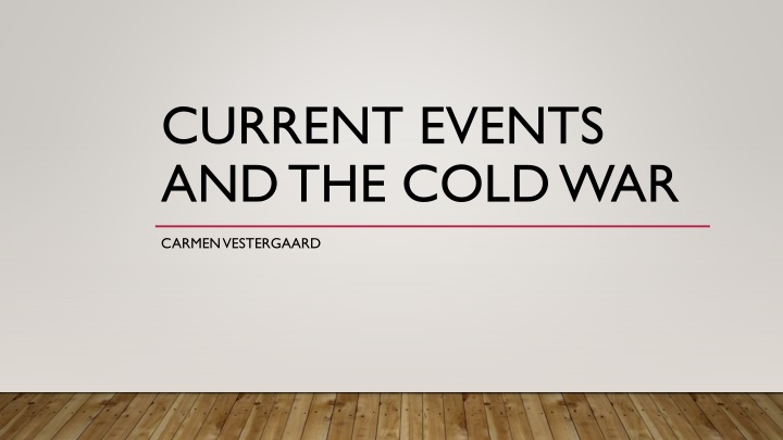 current events and the cold war