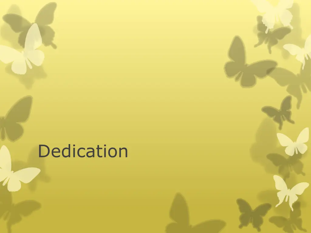 dedication