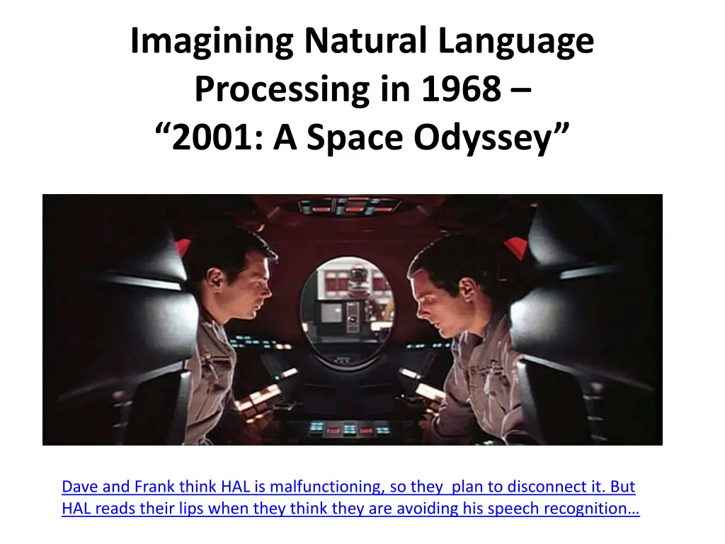 imagining natural language processing in 1968