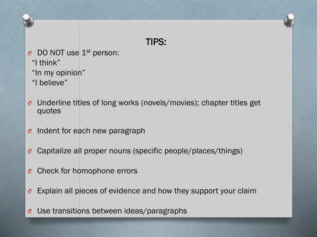 tips tips