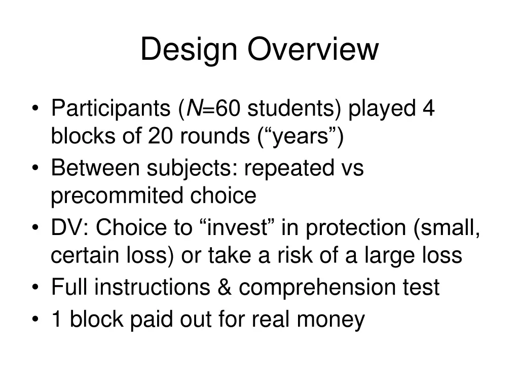 design overview