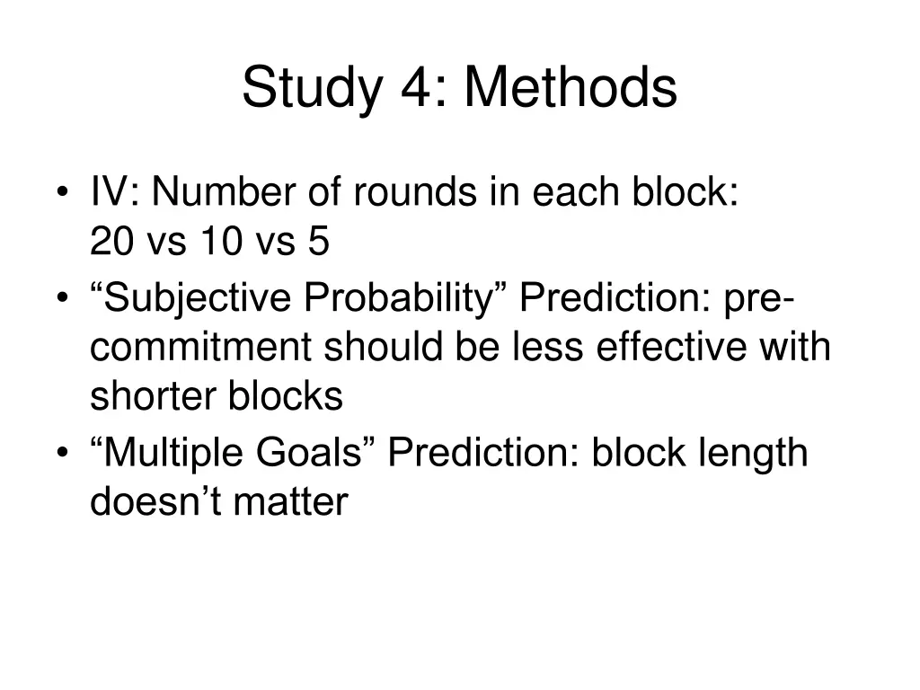 study 4 methods
