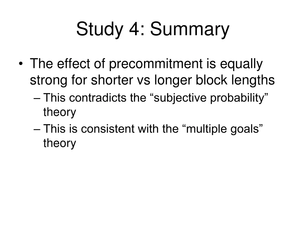 study 4 summary