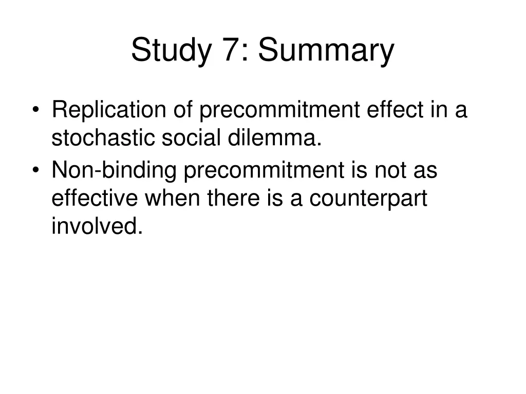 study 7 summary
