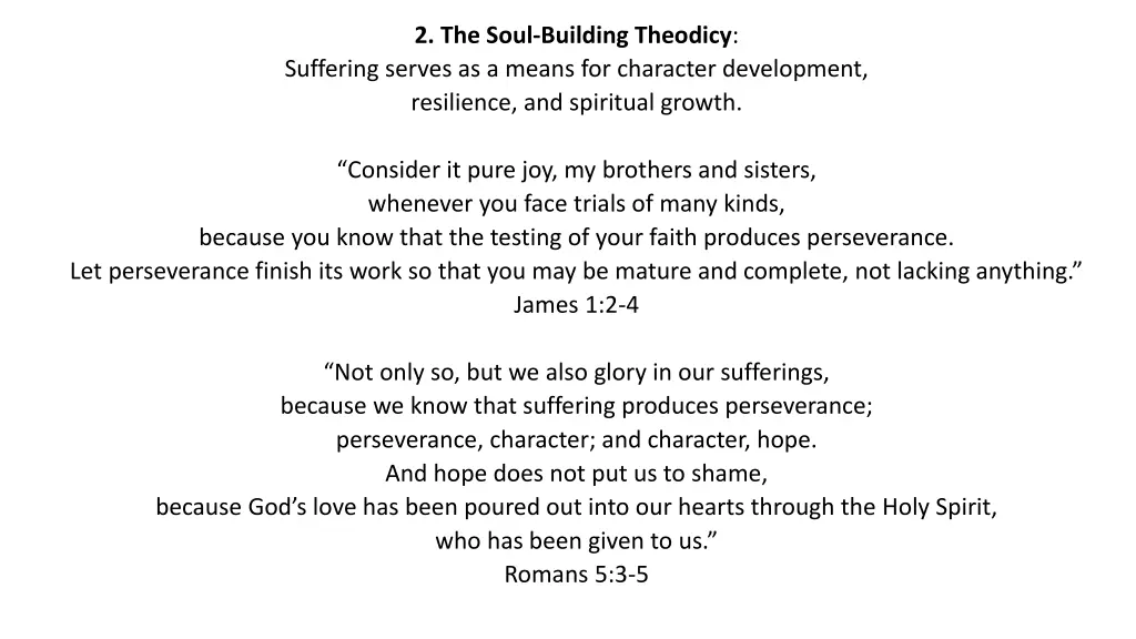 2 the soul building theodicy suffering serves