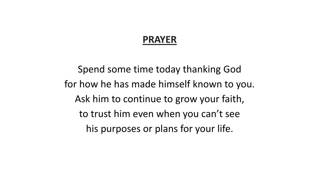 prayer