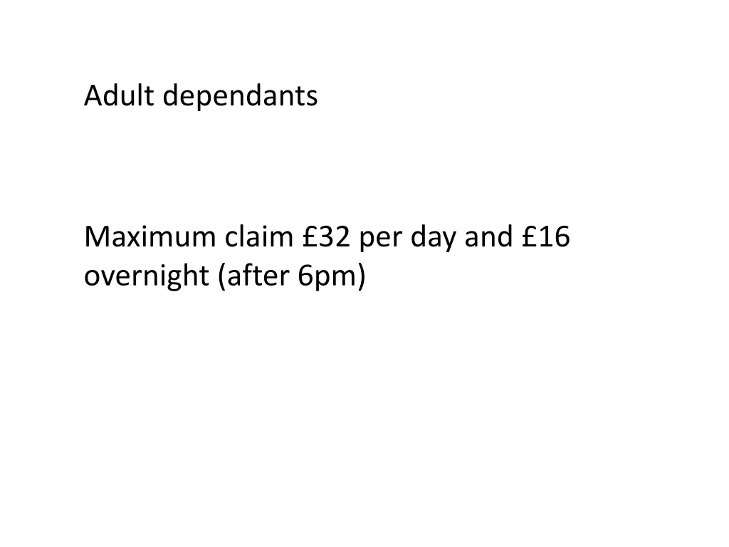 adult dependants 1