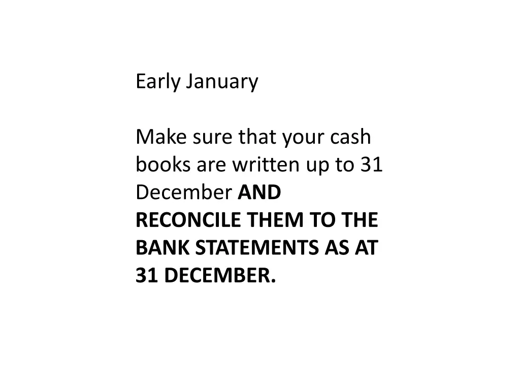 early january